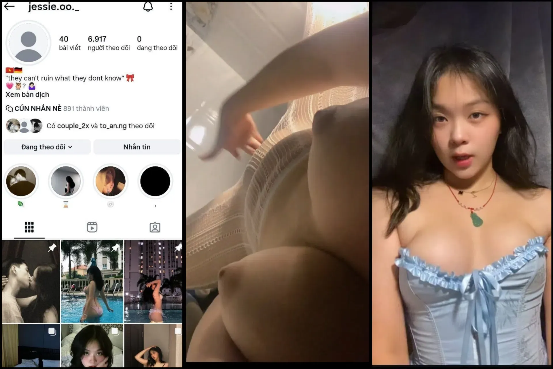 [Hot] Hot IG jessie oo vú to lồn múp lộ full clip địt nhau thủ dâm với ny rên la khẩu dâm liên hồi chuẩn thần dâm